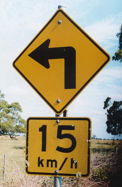 Advisory Speed Sign